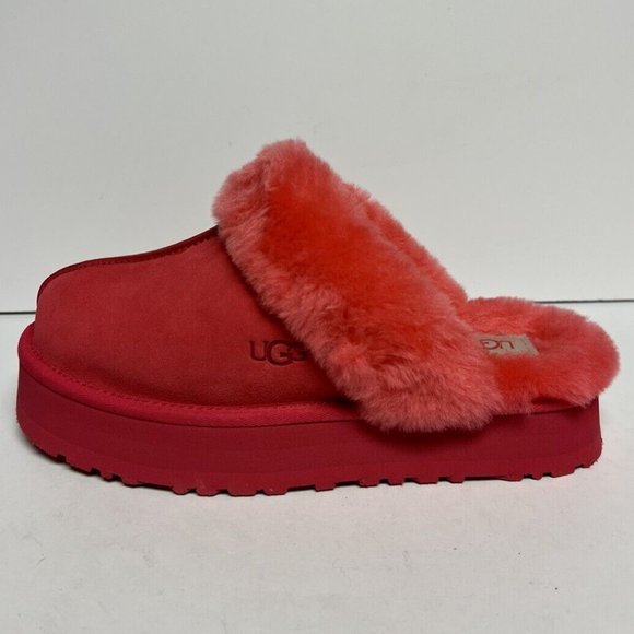 UGG Shoes - UGG Women's Disquette Slippers Pink Suede, Size 9 M